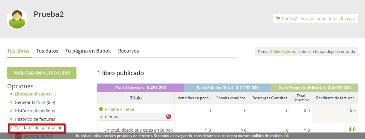 Cómo cobrar mis beneficios bubok: un manual rápido Beneficios Bubok 1
