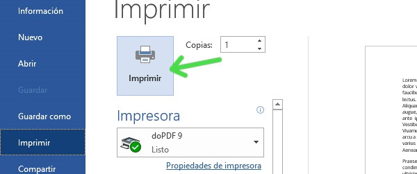 Convierte tu archivo Word a PDF para impresión exportar tu archivo de Word a PDF