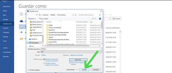Convierte tu archivo Word a PDF para impresión exportar tu archivo de Word a PDF
