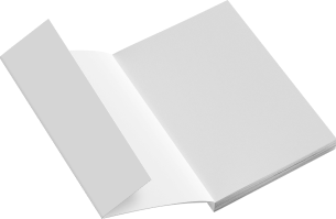 Libro en papel con solapas Libro en papel con solapas
