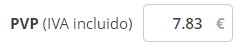 Fija el precio