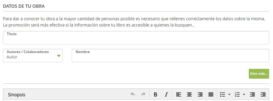 Rellena tus datos