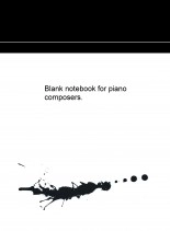 Libro Blank notebook for piano composers., autor JOSÉ REMIGIO GOMIS FUENTES Libro Blank notebook for piano composers., autor JOSÉ REMIGIO GOMIS FUENTES