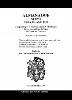 Almanaque nuevo para 1562﻿ de Nostradamus