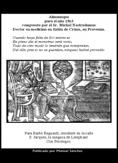Almanaque para 1563 de Nostradamus