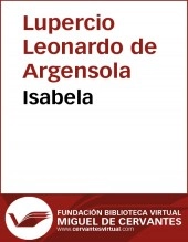 Libro Isabela, autor Biblioteca Virtual Miguel de Cervantes Libro Isabela, autor Biblioteca Virtual Miguel de Cervantes
