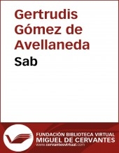 Libro Sab, autor Biblioteca Virtual Miguel de Cervantes Libro Sab, autor Biblioteca Virtual Miguel de Cervantes