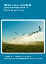 Libro UF2018 - Manejo y mantenimiento de equipos de aplicación de fitosanitarios, autor Editorial Elearning Libro UF2018 - Manejo y mantenimiento de equipos de aplicación de fitosanitarios, autor Editorial Elearning