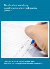 Libro UF2120 - Diseño de encuestas y cuestionarios de investigación, autor Editorial Elearning Libro UF2120 - Diseño de encuestas y cuestionarios de investigación, autor Editorial Elearning